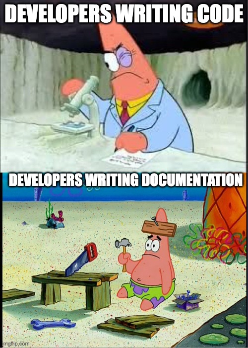 Writing code vs docs 😅