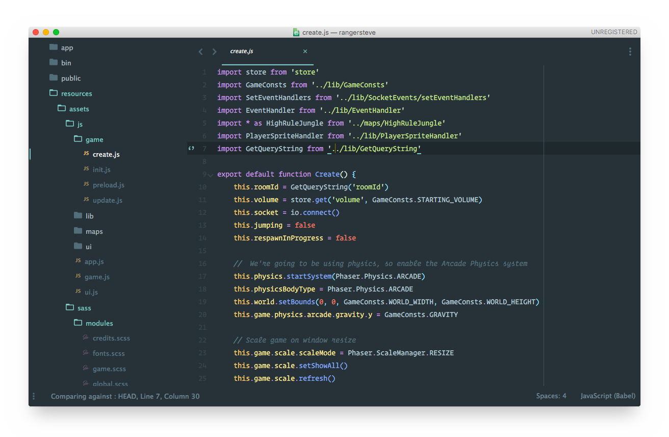 material theme screenshot