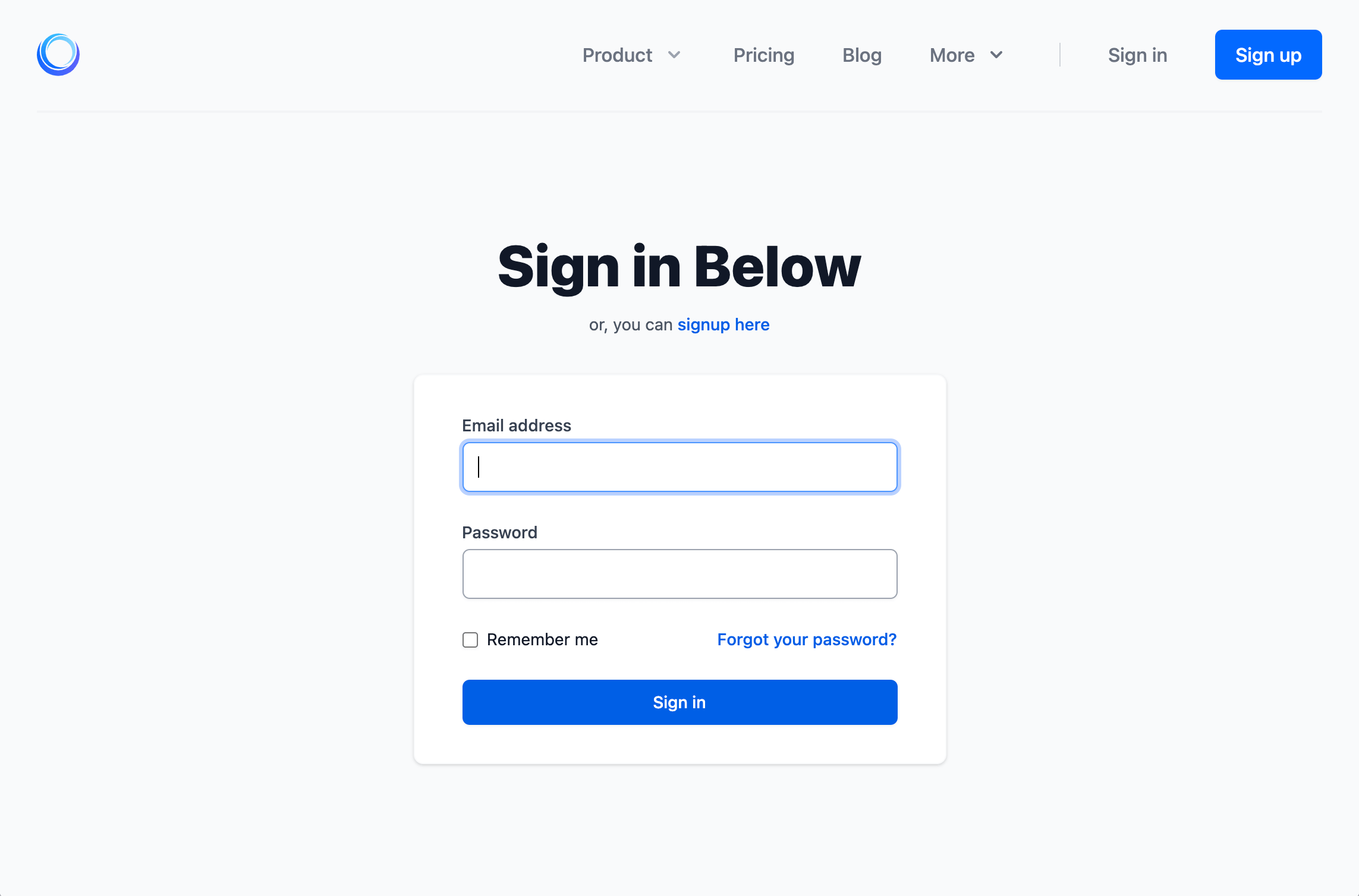 Authentication Feature