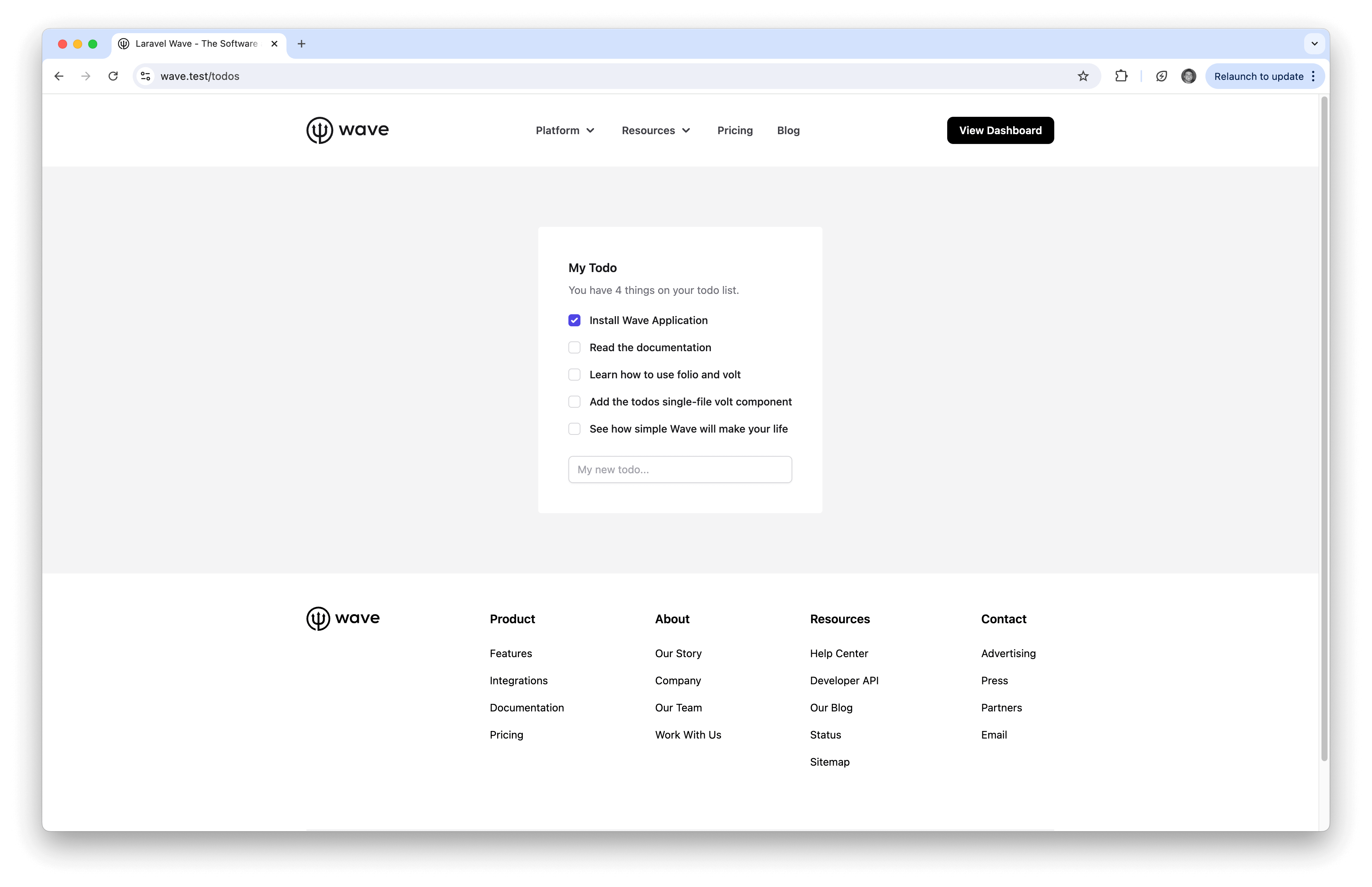 Single-file Todos Component