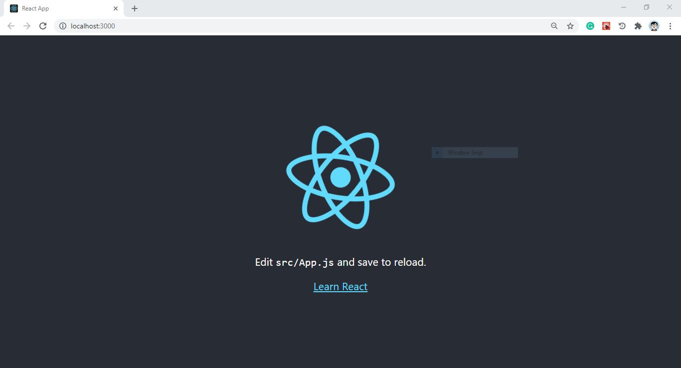 react hello world