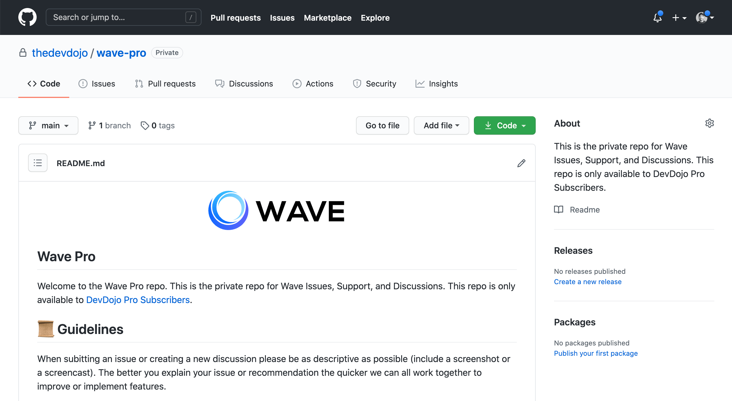 Wave Pro Repo