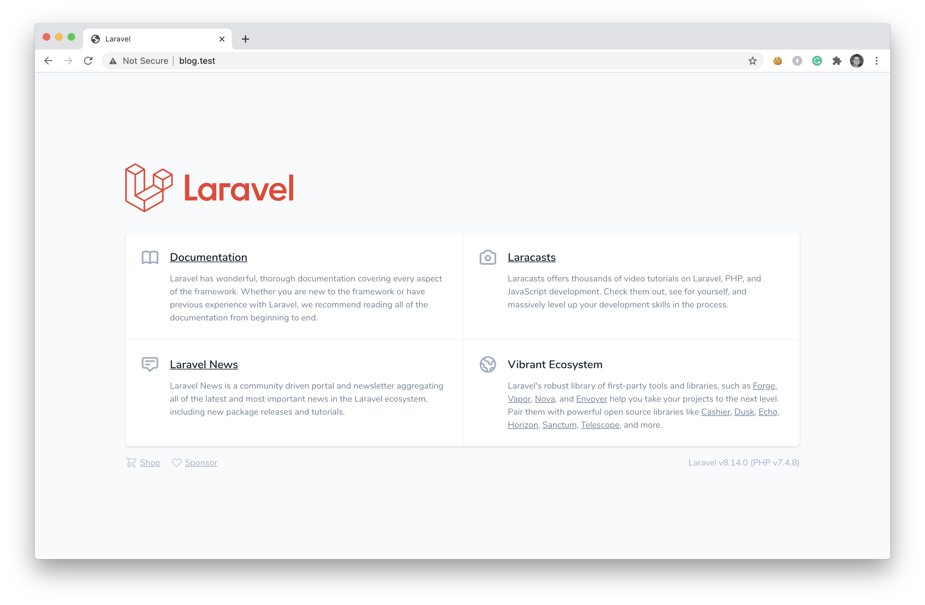 New Laravel App