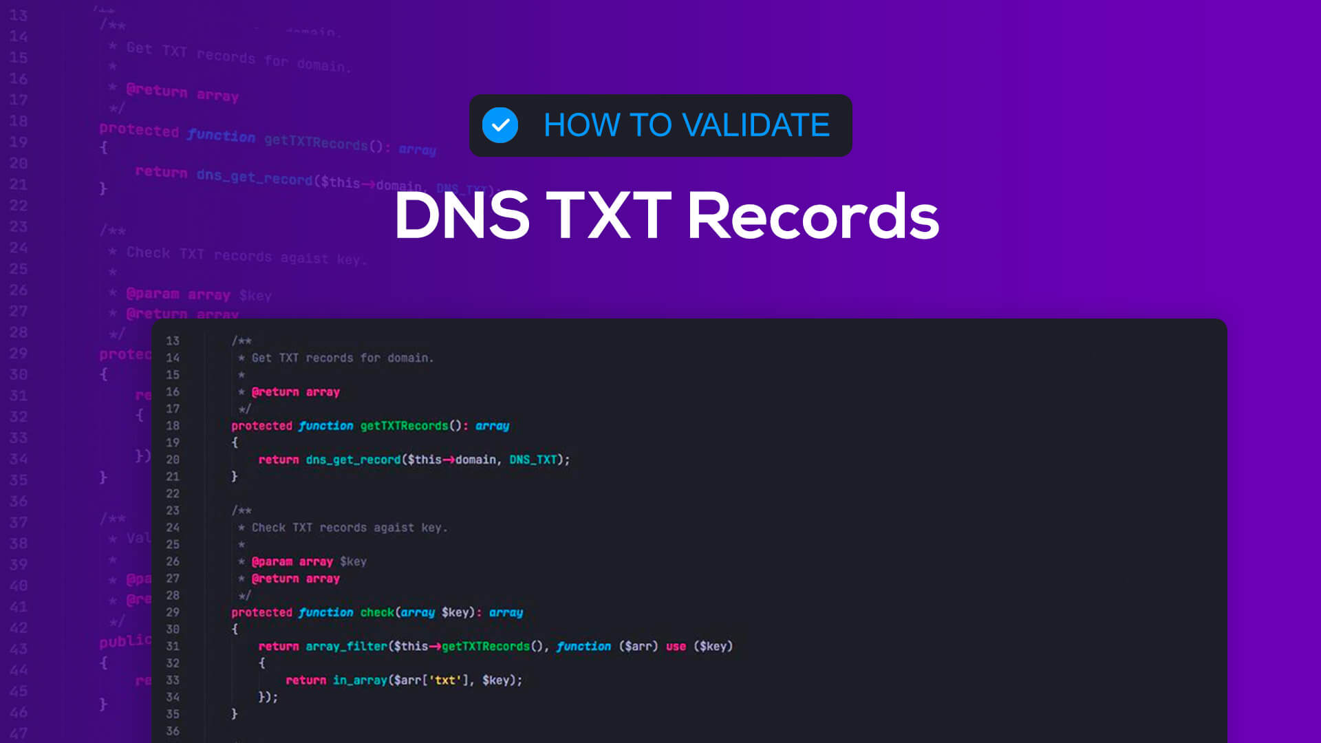Let's validate some DNS TXT records. 👍