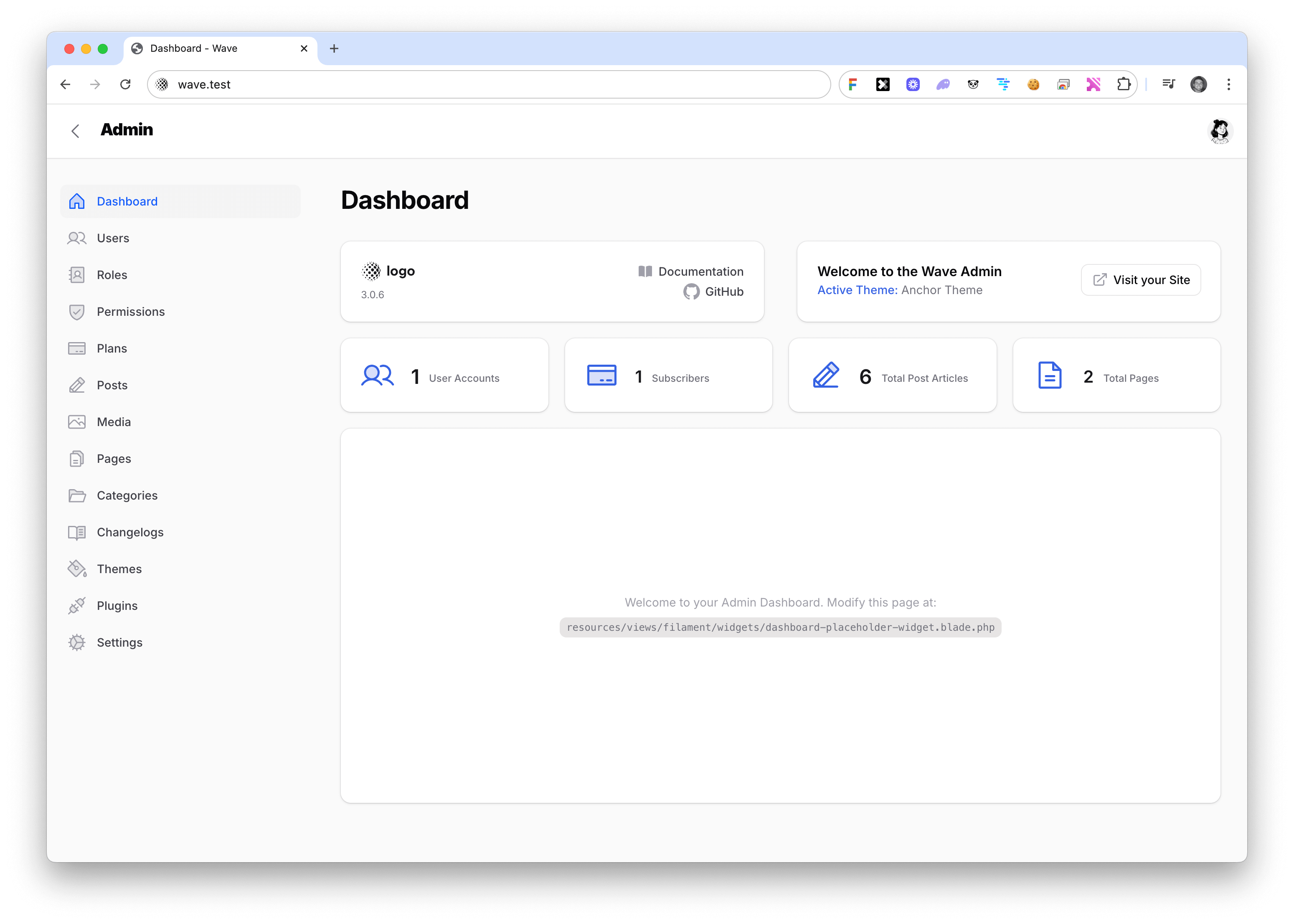 Admin Interface