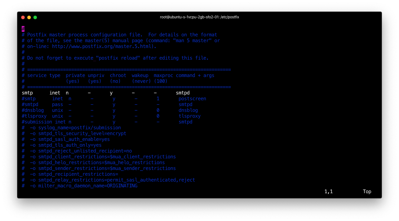 Настройка postfix dkim ubuntu