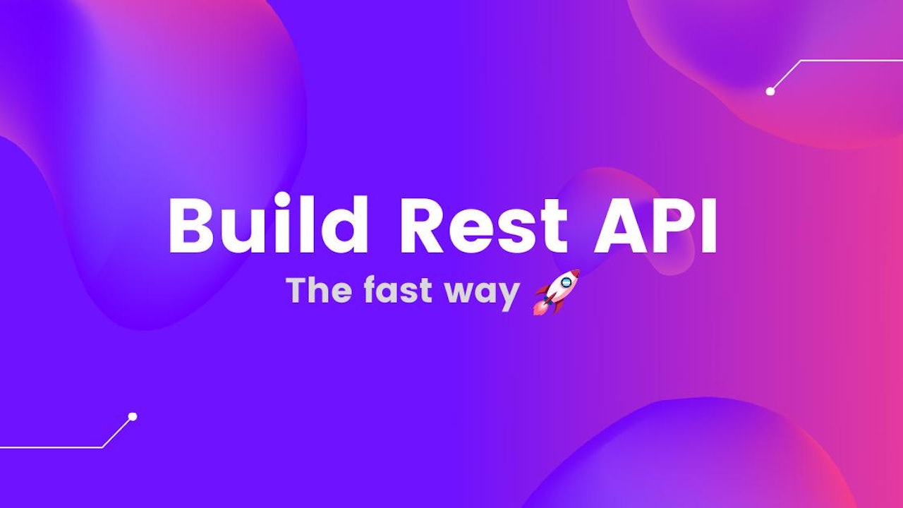 Creating a super productive REST API in 30 seconds 💪