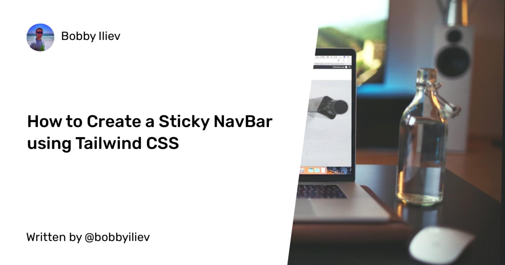 How to Create a Sticky NavBar using Tailwind CSS