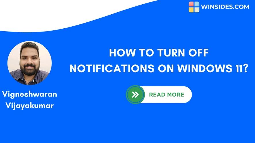 How to Turn Off Notifications on Windows 11?