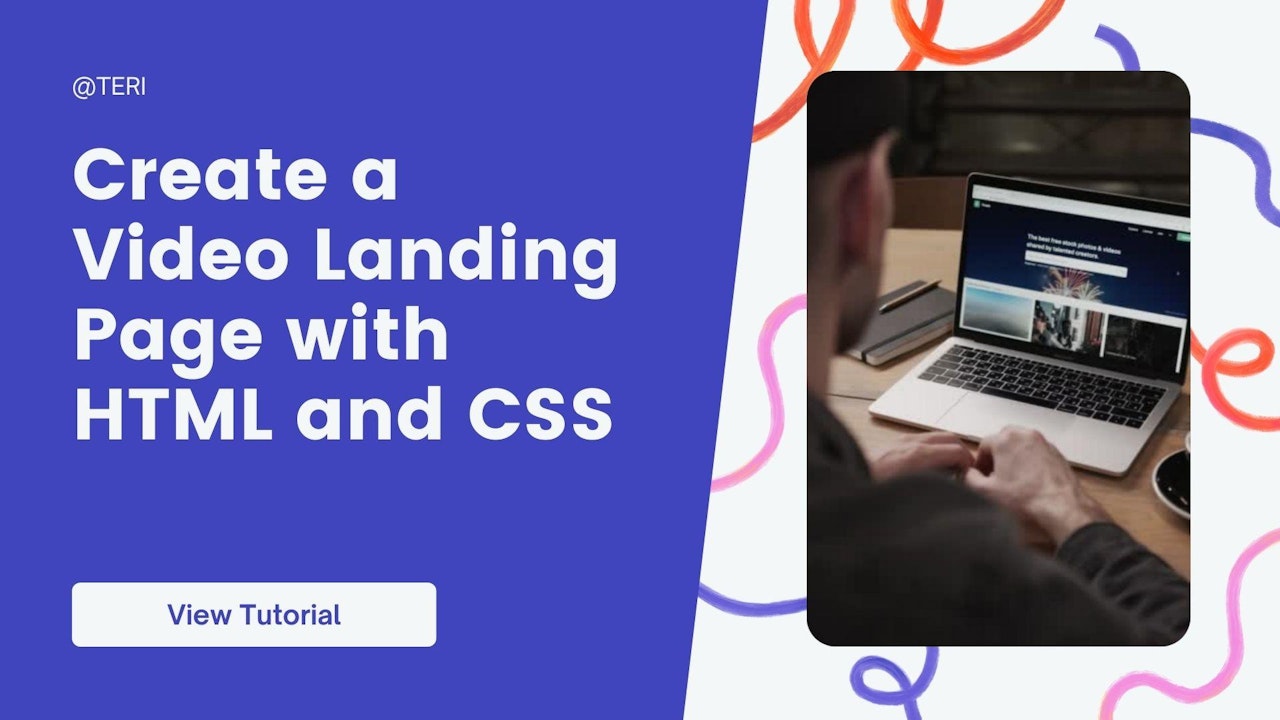 Create a Video Landing Page with HTML and CSS