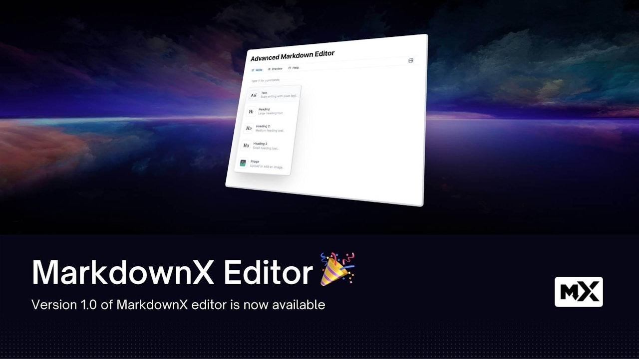 MarkdownX Editor 🎉