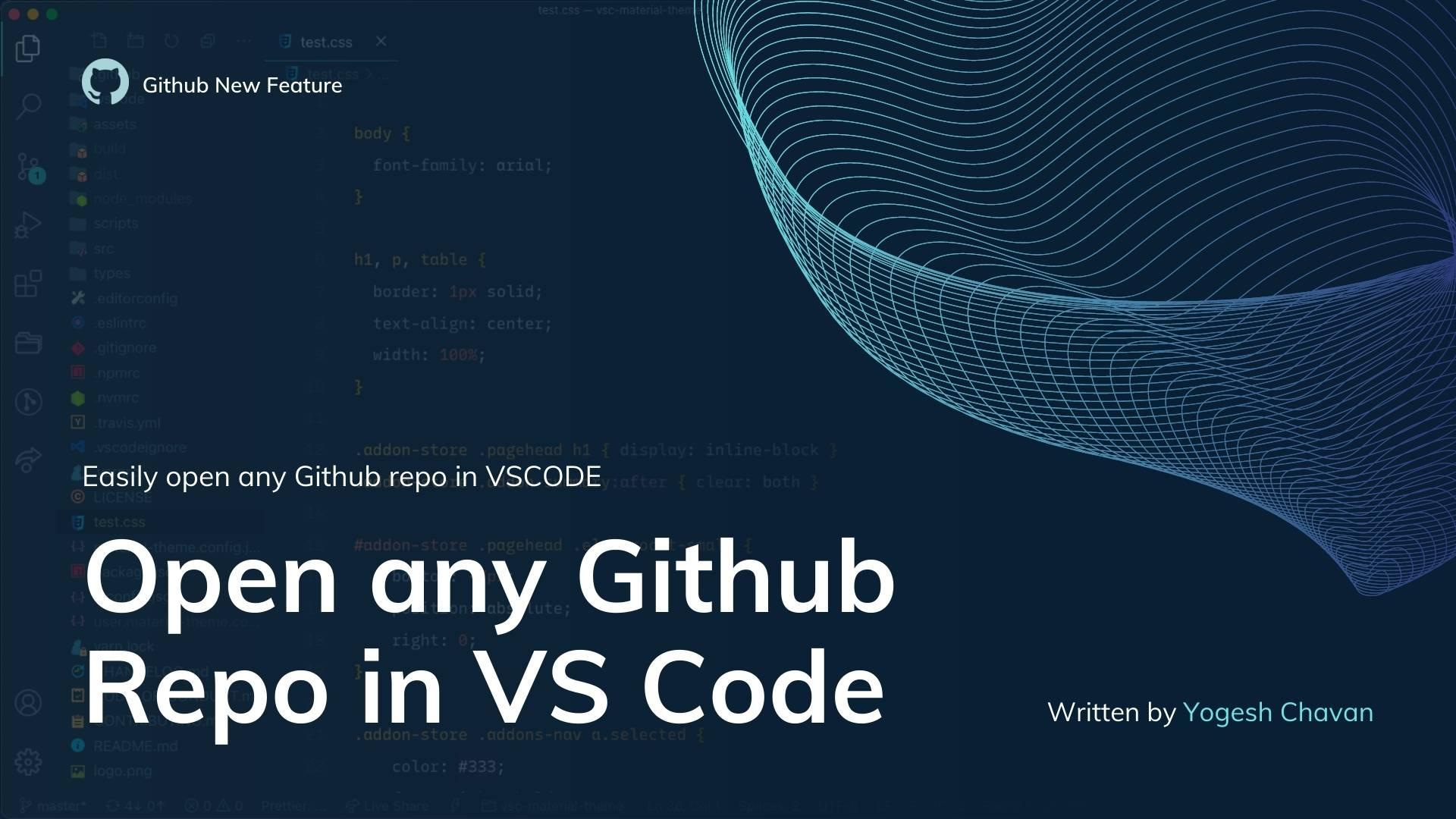 Open any Github Repo in VS Code