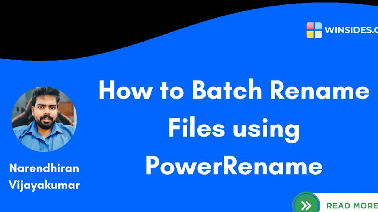 How to Batch Rename Files using PowerRename in Windows 11?