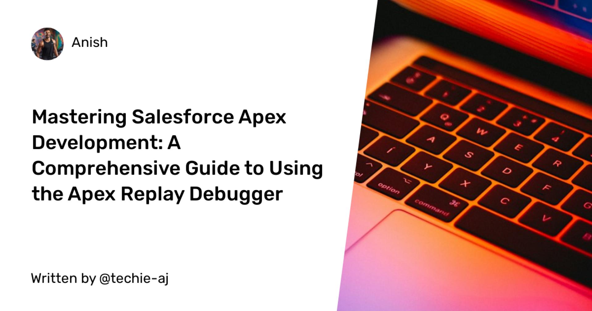 Mastering Salesforce Apex Development: A Comprehensive Guide to Using the Apex Replay Debugger 