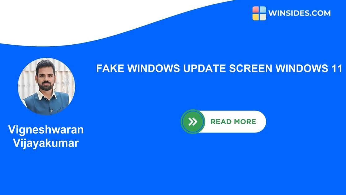 Fake Windows Update Screen Windows 11: Identify and Remove the Scam