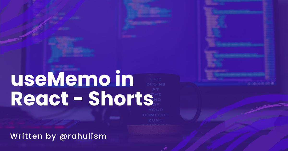 useMemo in React - Shorts