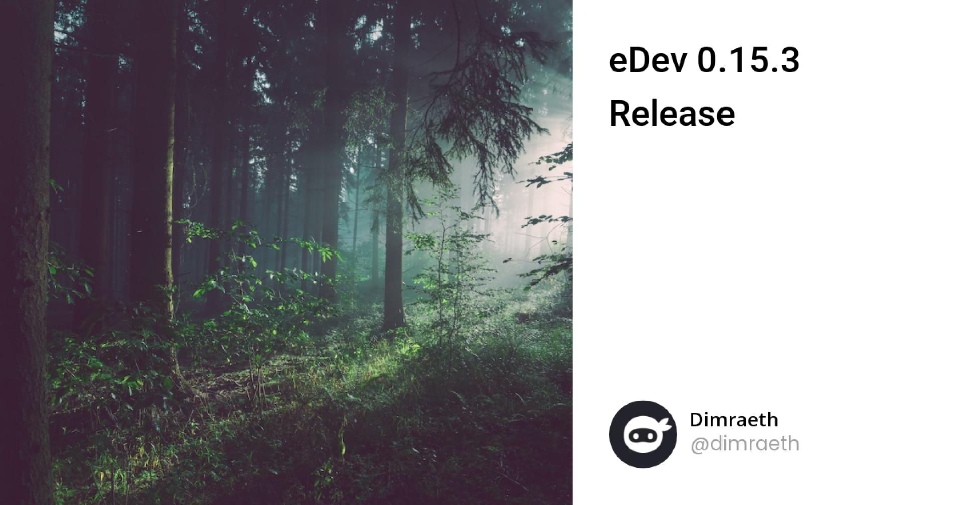eDev 0.15.3 Release
