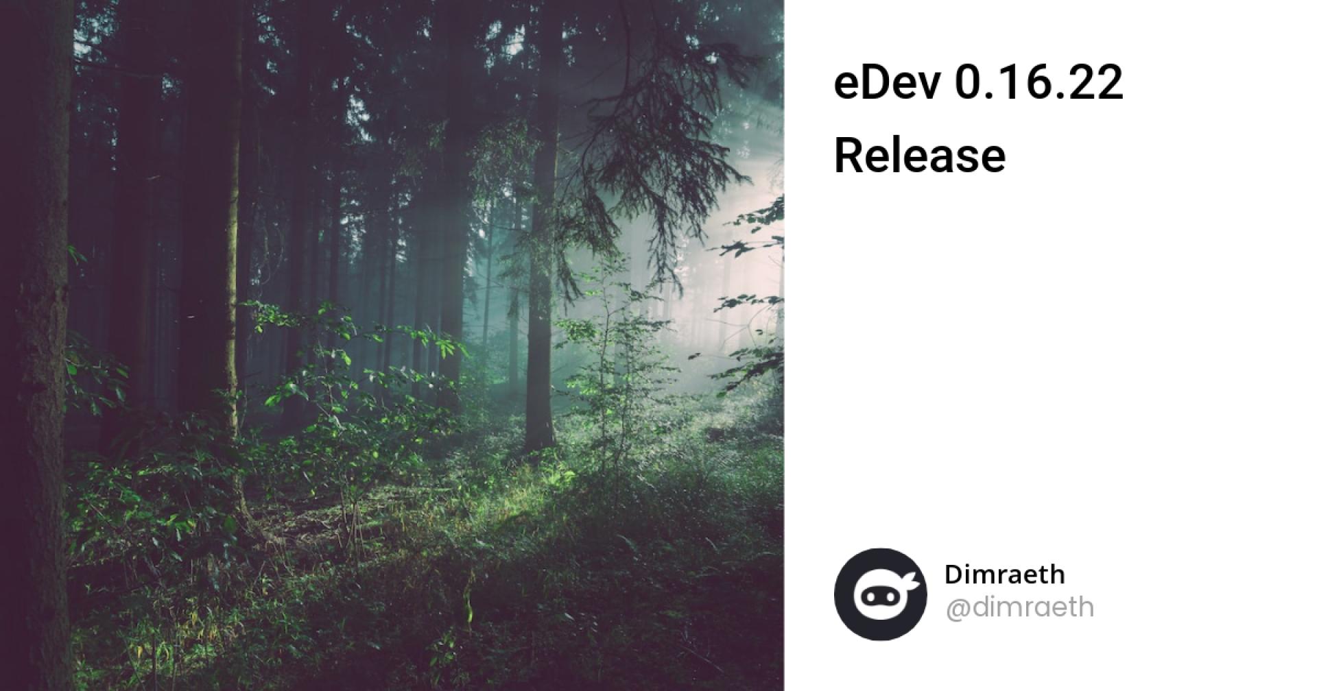 eDev 0.16.22 Release
