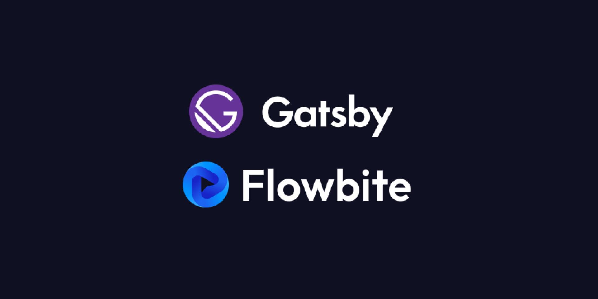 How to install Gatsby with Tailwind CSS and Flowbite