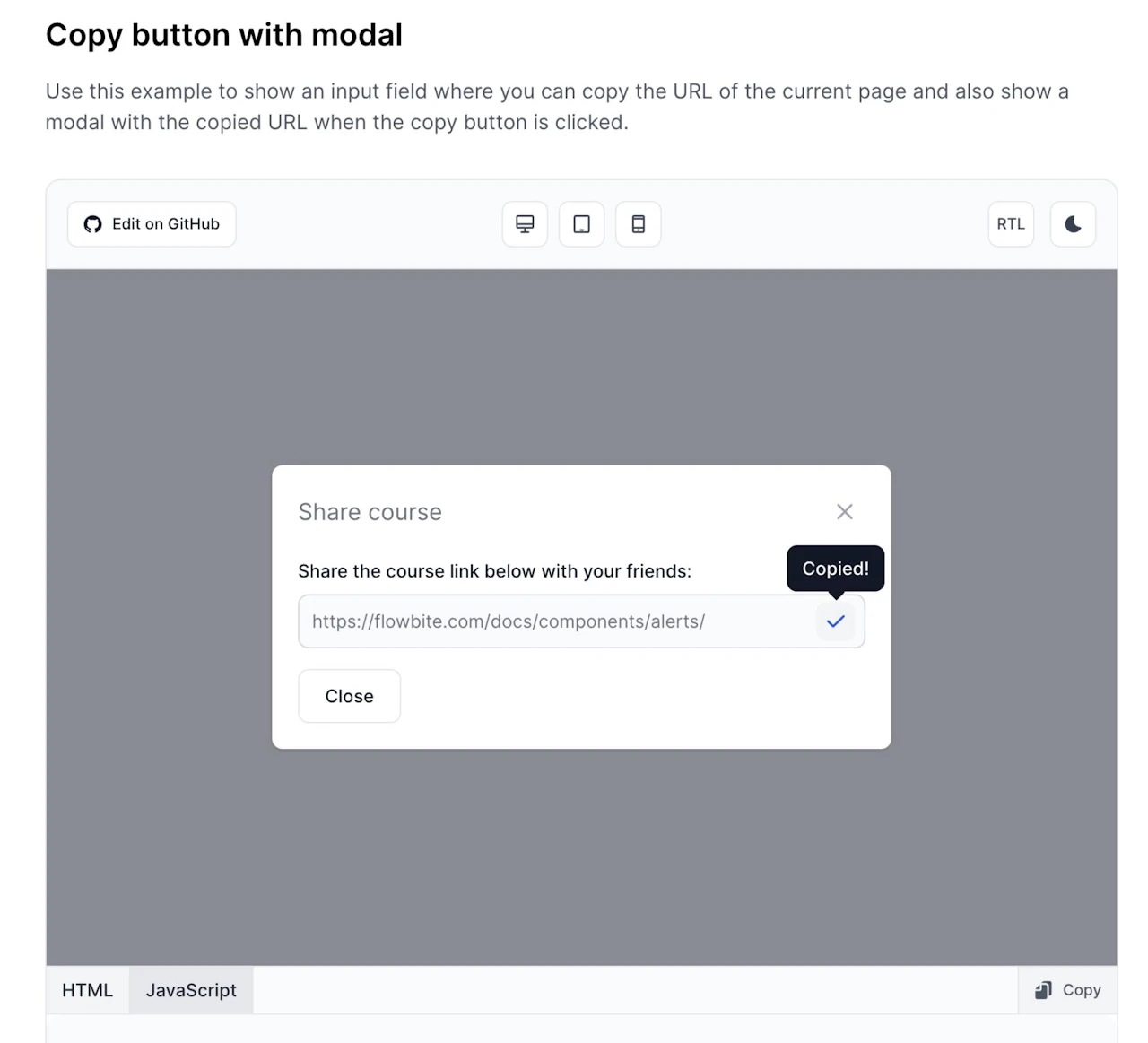 Open-source "copy to clipboard" components built with Tailwind CSS