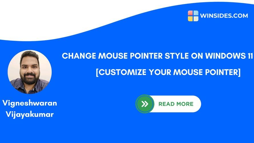 How to Change Mouse Pointer Style on Windows 11?