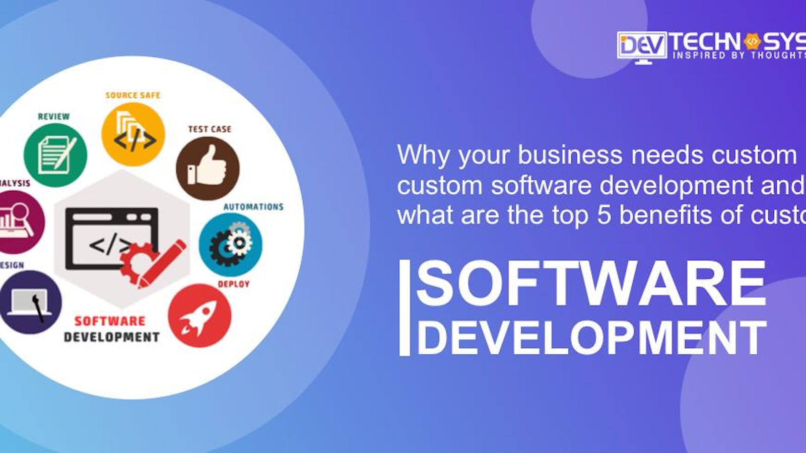 Why your business needs custom software development and what are the top 5 benefits of custom software development