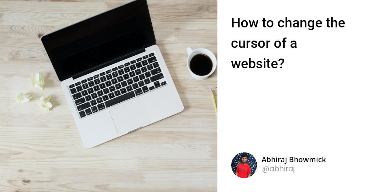 How to change the cursor of a website?