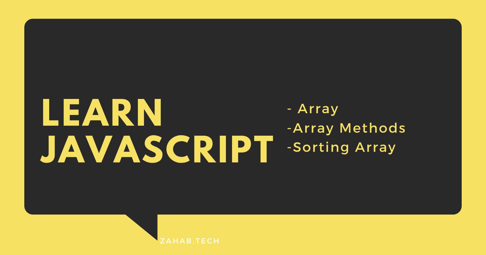 Learn Javascript __Array