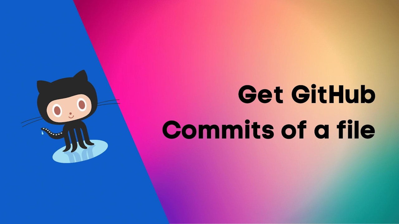 How to show Github contributors of a file?
