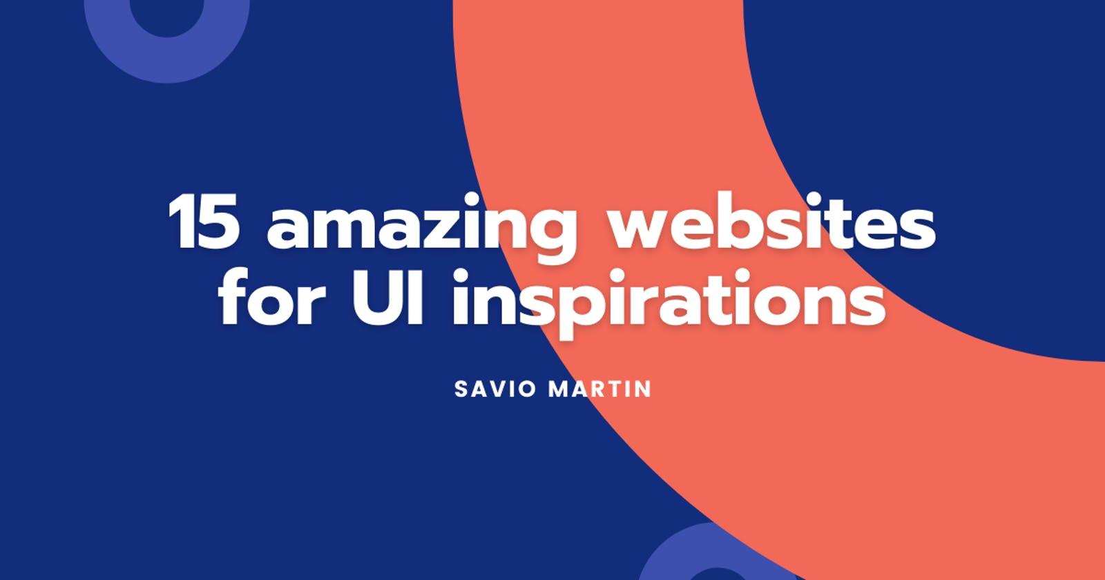 15 amazing websites for UI inspirations 💖