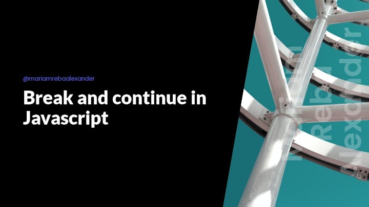 Break and continue in Javascript
