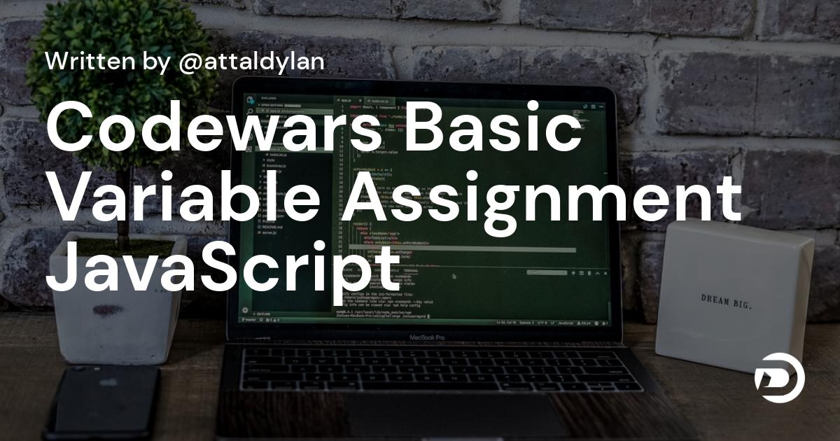 basic assignment in javascript