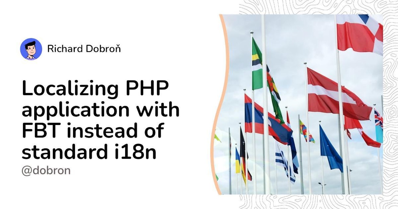 Localizing PHP application with FBT instead of i18n