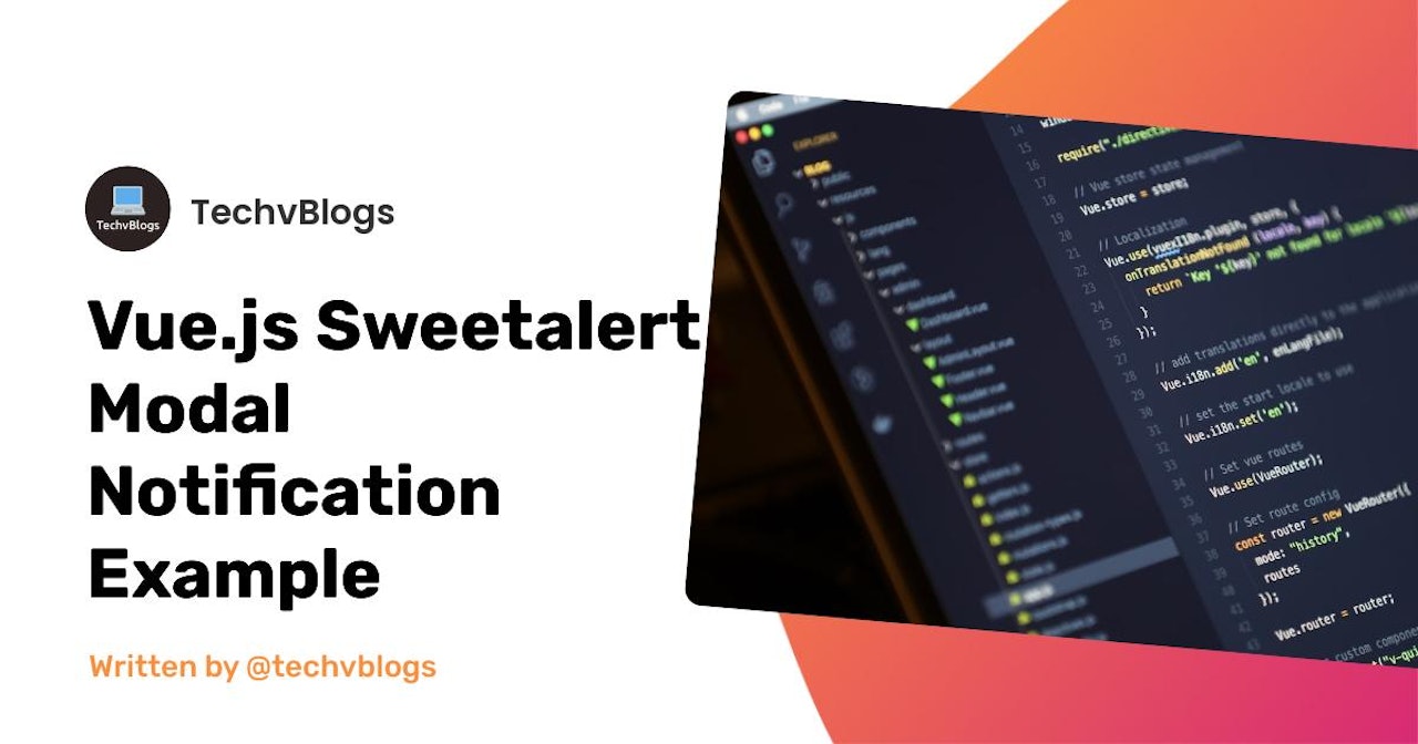Vue.js Sweetalert Modal Notification Example