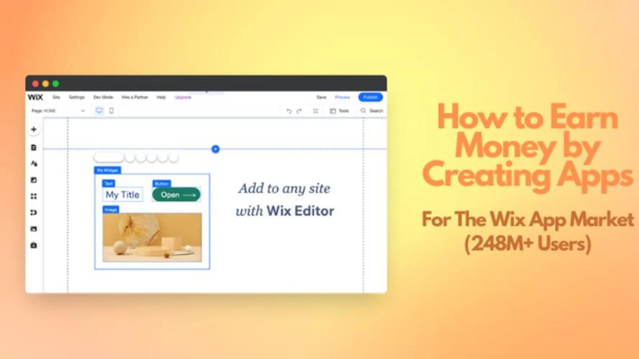 How to Earn Money by Creating Apps for The Wix App Market (248M+ Users) 🧑‍💻💰