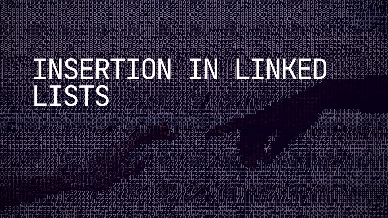 Insertion Operations in a Linked List