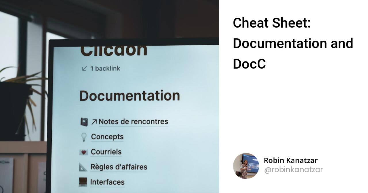 Cheat Sheet: Documentation and DocC - DevDojo