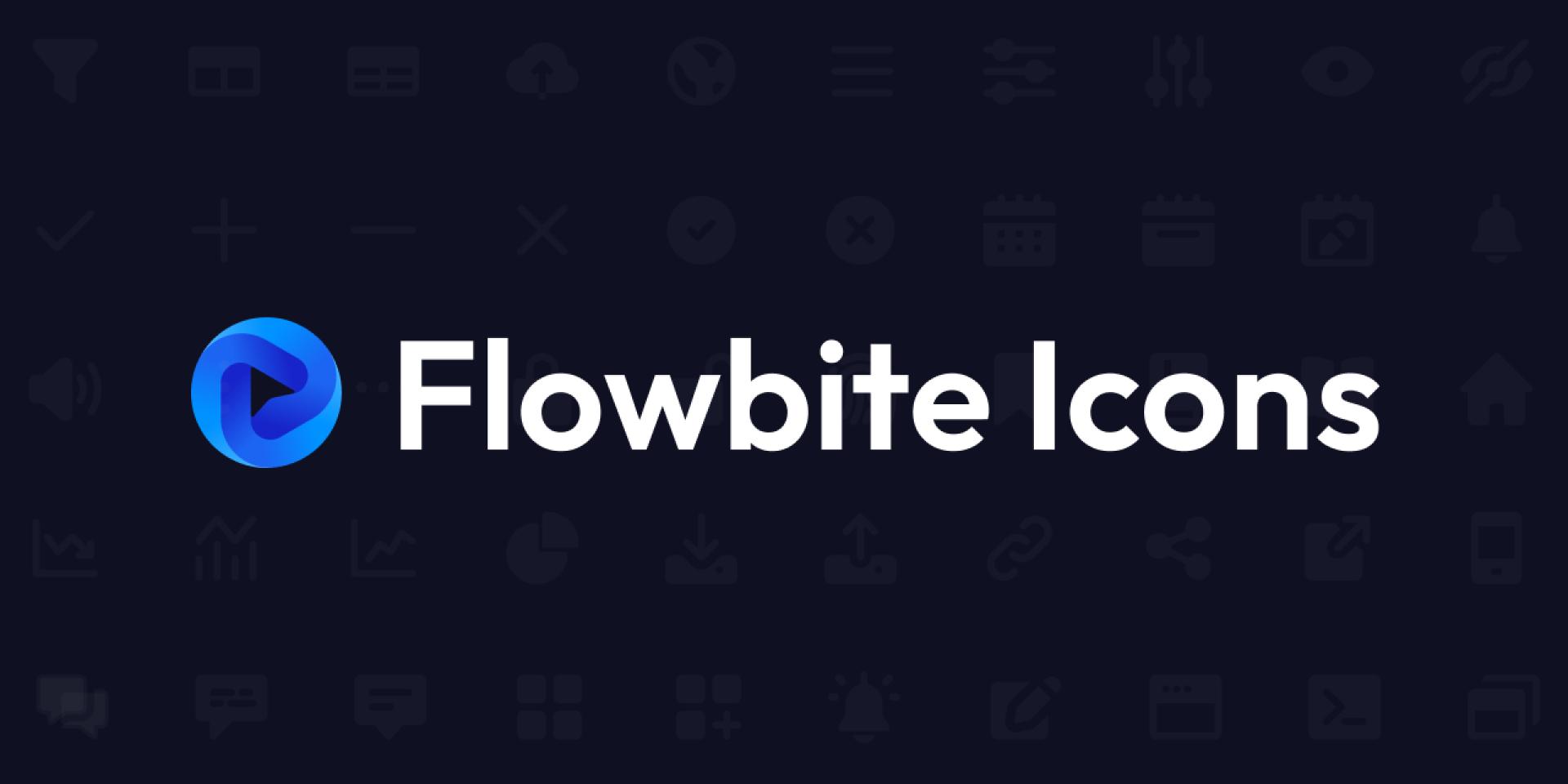 Flowbite Icons - free and open-source SVG icons