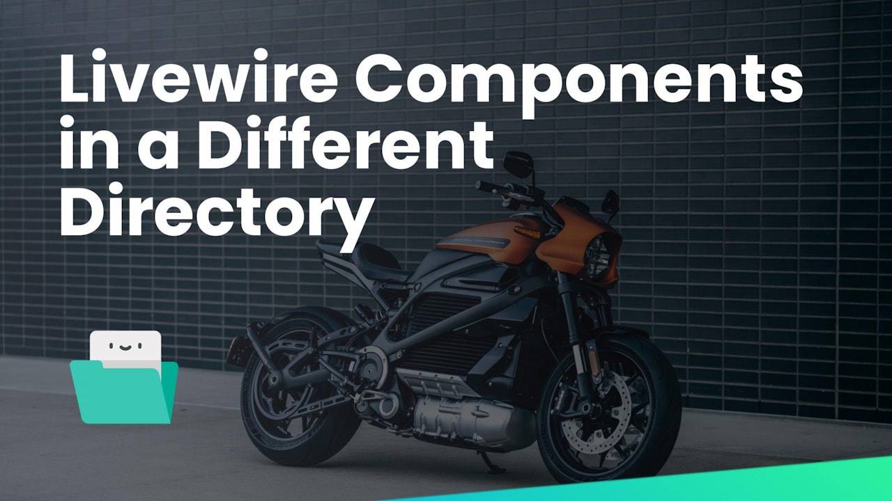 Livewire Components in a Different Directory
