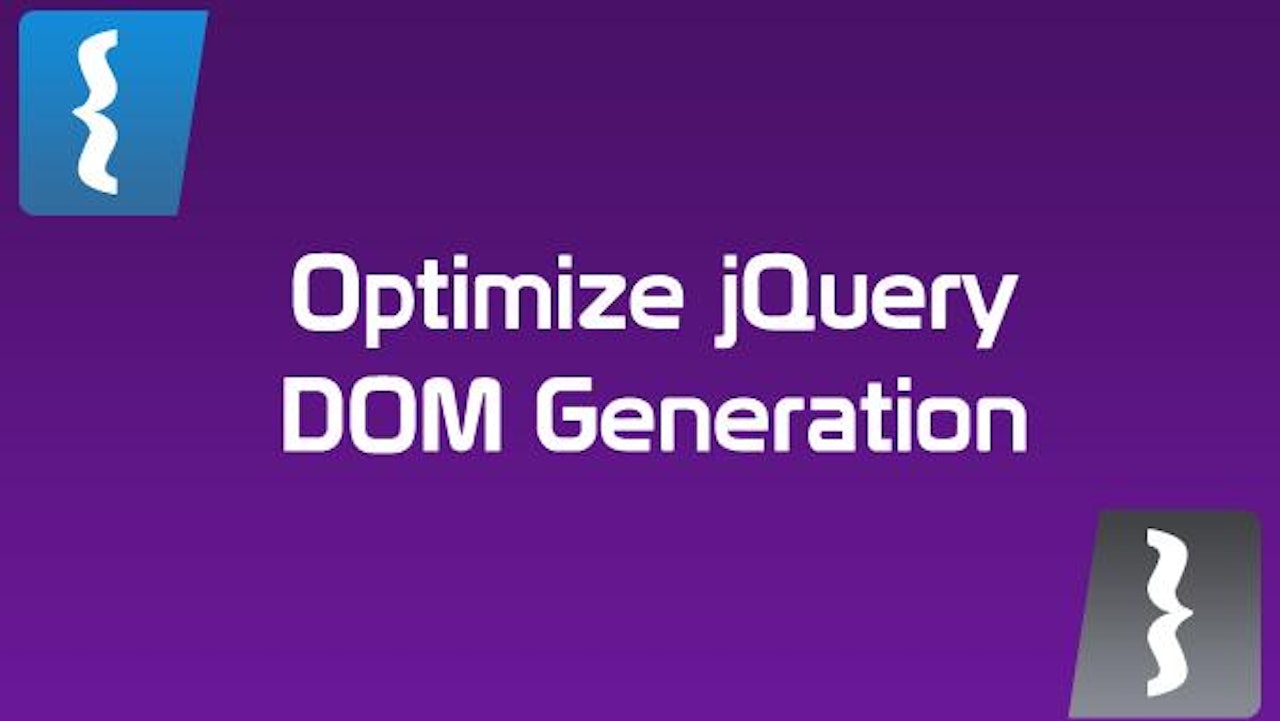 Optimizing jQuery DOM manipulation