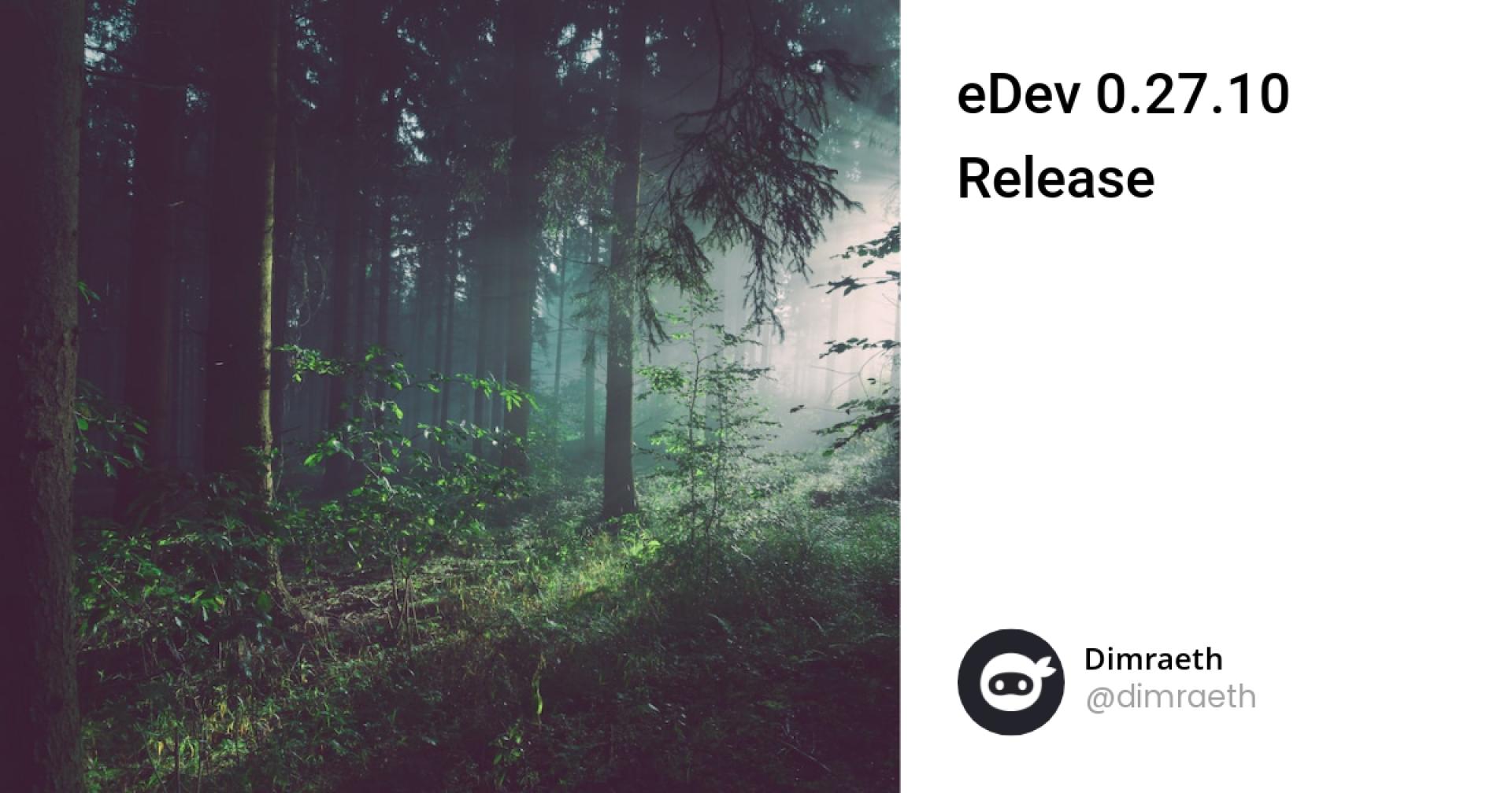 eDev 0.27.10 Release
