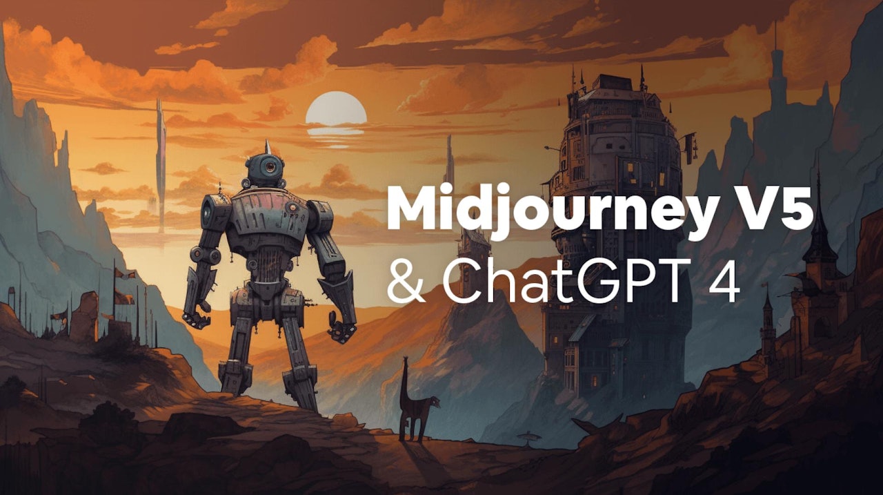 Midjourney V5 and ChatGPT 4