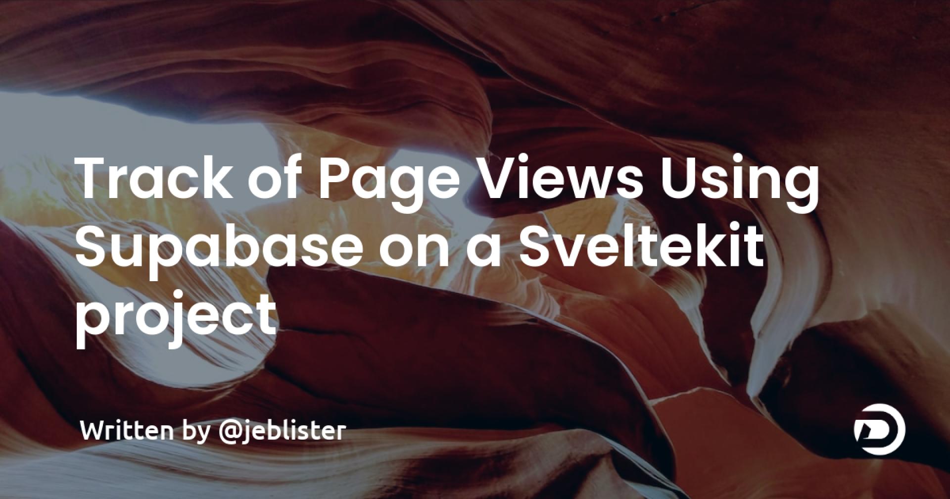 Track of Page Views Using Supabase on a Sveltekit project 