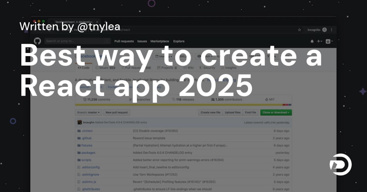 Best way to create a React app 2025