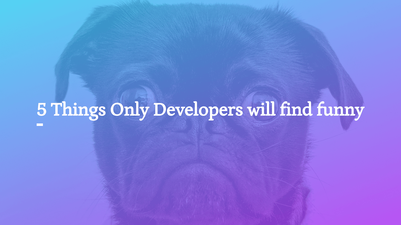 5 Things Only Developers will find funny