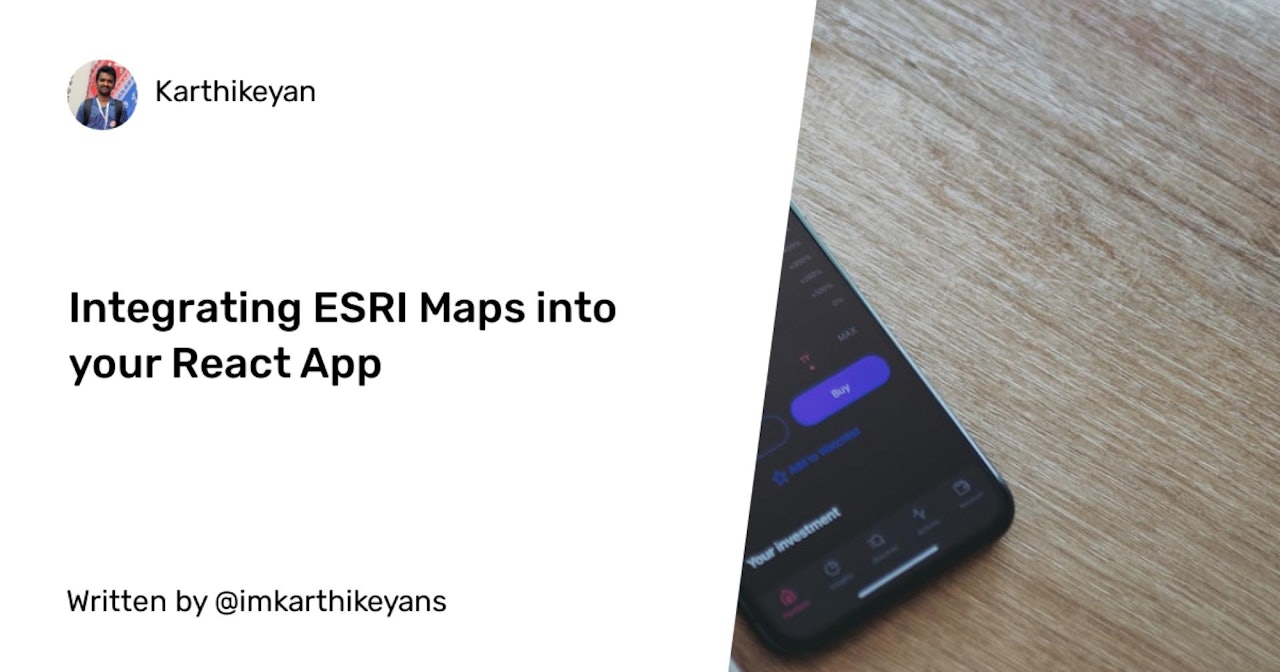 Integrating ESRI Maps into your React App