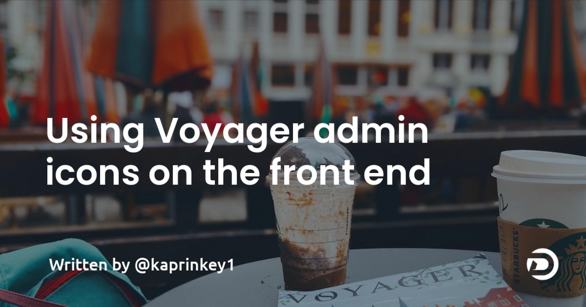 Using Voyager admin icons on the front end