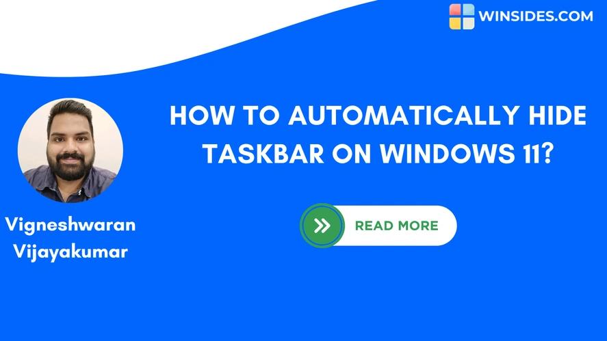 How to Auto Hide Taskbar on Windows 11?