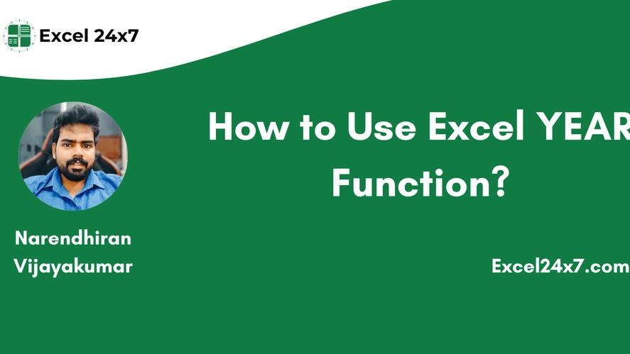 How to Use Excel YEAR Function?