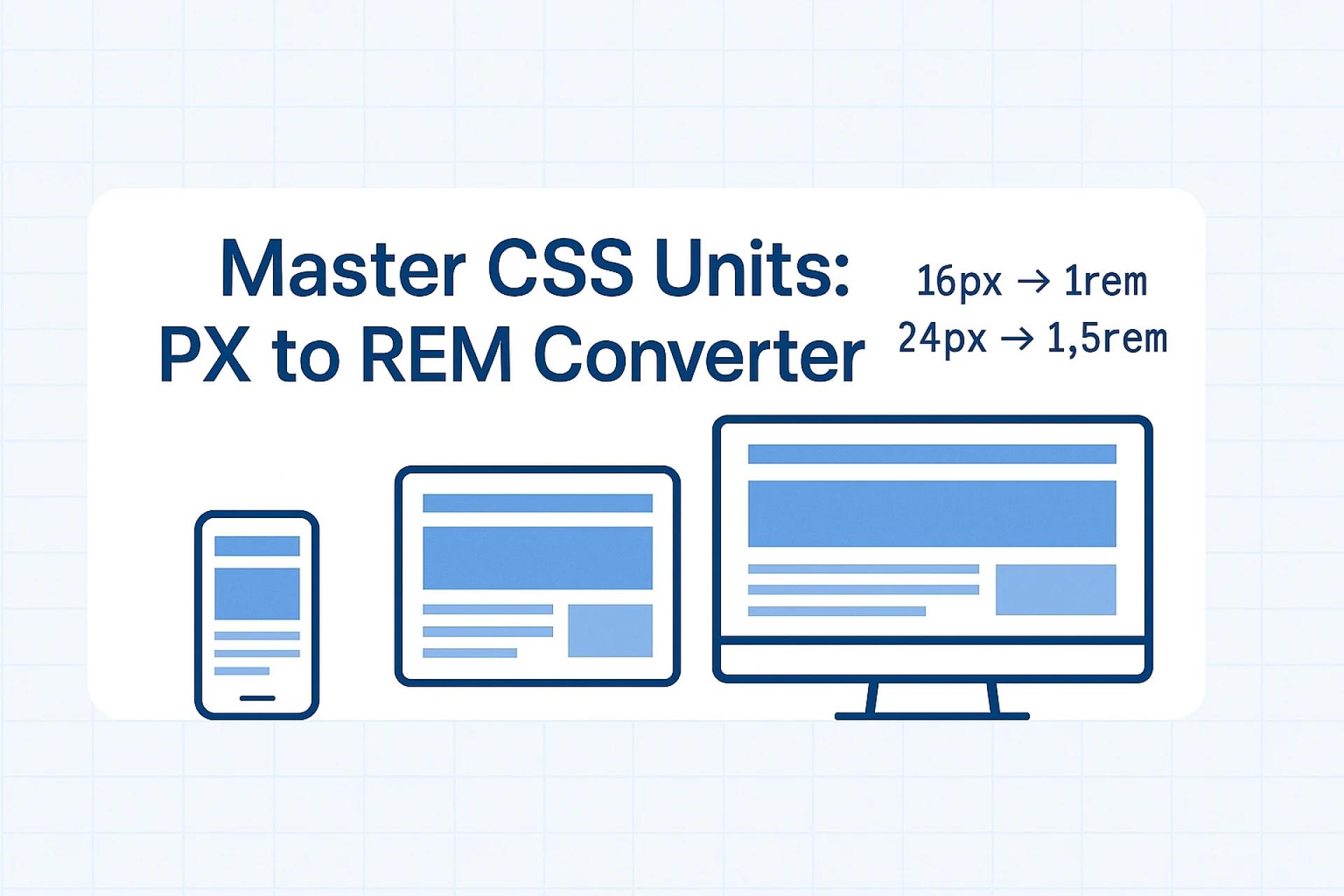 Master CSS Units: How to Use Our PX to REM Converter for Better Web Design